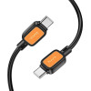 Hoco Cable Type C To Type C 3A 60W X108 1 m black