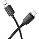 Hoco Cable Usb A Do Type C 3A X113 1 m black