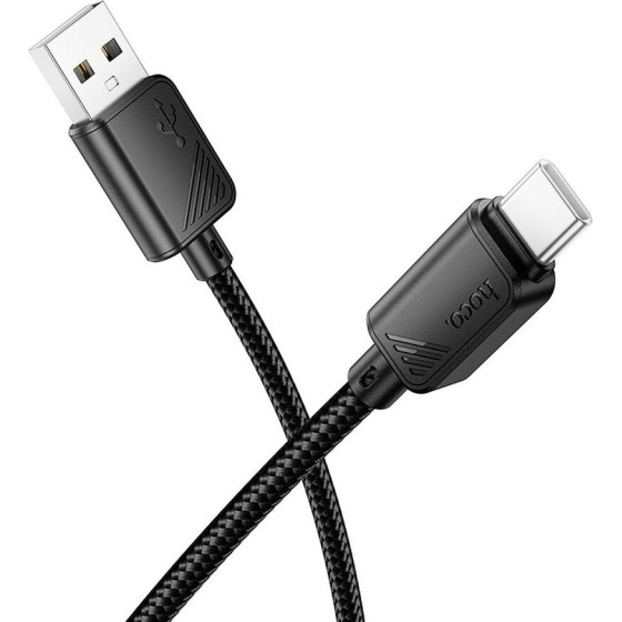 Hoco Cable Usb A Do Type C 3A X113 1 m black