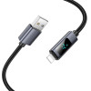 Hoco Cable Usb A To Lightning 2,4A With Display 1 m X112 black