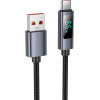Hoco Cable Usb A To Usb C 5A With Display 1 m X112 black