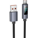 Hoco Cable Usb A To Usb C 5A With Display 1 m X112 black