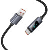 Hoco Cable Usb A To Usb C 5A With Display 1 m X112 black
