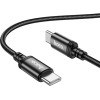 Hoco Cable Usb C To Usb C 3A 60W 2 m X89 black