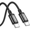 Hoco Cable Usb C To Usb C 3A 60W 2 m X89 black