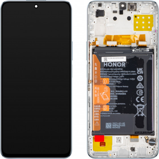 Honor LCD Display Module for X8 4G, with Battery, Titanium Silver - (0235ACDS)