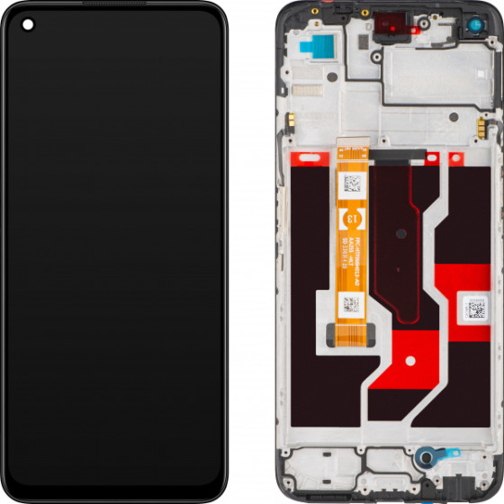 Oppo LCD Display Module for A36 / A76, Black - (4110009)