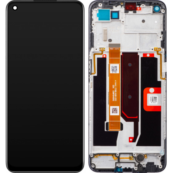 Oppo LCD Display Module for A74 5G / A54 5G, Black - (4906219)
