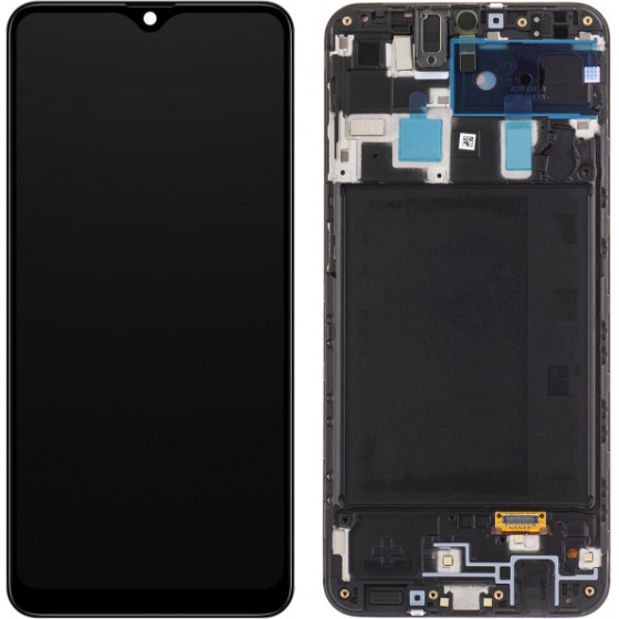 Samsung LCD Display Module for Galaxy A20 A205, Black - (GH82-19571A, GH82-19572A, GH82-21250A)
