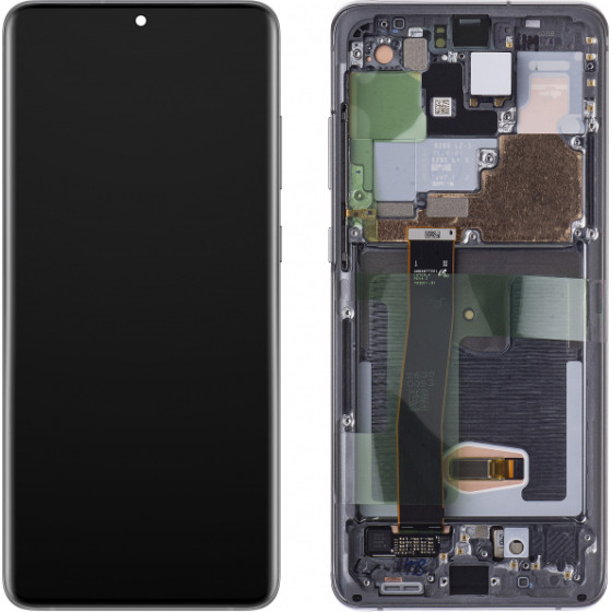 Samsung LCD Display Module for Galaxy S20 Ultra 5G G988 / S20 Ultra G988, w/o Camera, Grey - (GH82-26032B, GH82-26033B, GH82-26019A)