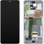 Samsung LCD Display Module for Galaxy S20 Ultra 5G G988 / S20 Ultra G988, w/o Camera, White - (GH82-26032C, GH82-26033C)
