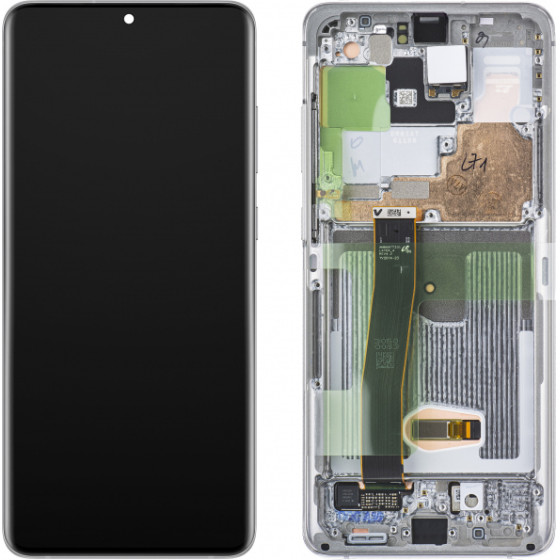 Samsung LCD Display Module for Galaxy S20 Ultra 5G G988 / S20 Ultra G988, w/o Camera, White - (GH82-26032C, GH82-26033C)