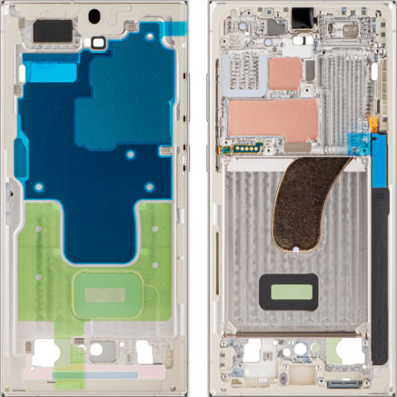 Samsung Middle Frame for Galaxy S23 Ultra S918, Cream - (GH96-15833B)