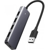 UGREEN USB Hub CM219, 4 x USB-A 3.0, Grey
