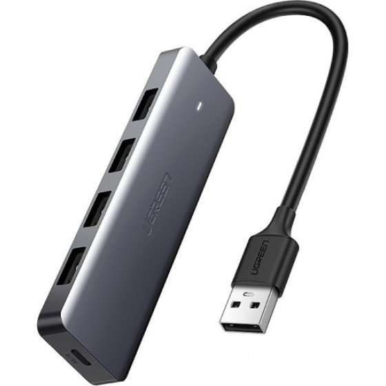 UGREEN USB Hub CM219, 4 x USB-A 3.0, Grey