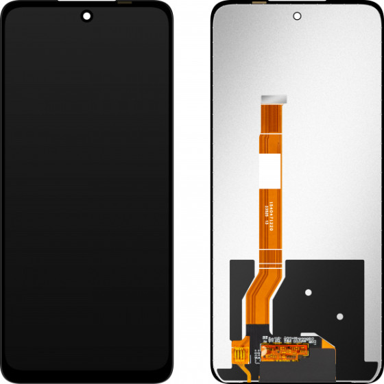 MP LCD Display Module for Realme 12 / 12x / Narzo 70x, w/o Frame, Aftermarket, Black