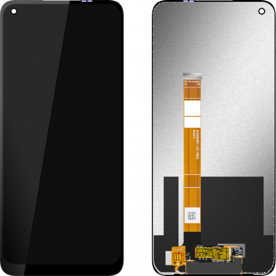 MP LCD Display Module for Realme 7i / C17, w/o Frame, Aftermarket, Black