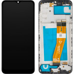 MP LCD Display Module for Samsung Galaxy A02s A025F, Aftermarket, Black