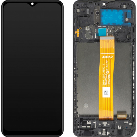 MP LCD Display Module for Samsung Galaxy A12 A125 / A12 Nacho A127, Aftermarket, Black