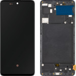 MP LCD Display Module for Samsung Galaxy A71 A715, OLED Version, Aftermarket, Black
