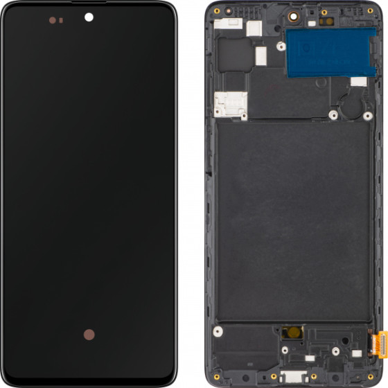 MP LCD Display Module for Samsung Galaxy A71 A715, OLED Version, Aftermarket, Black
