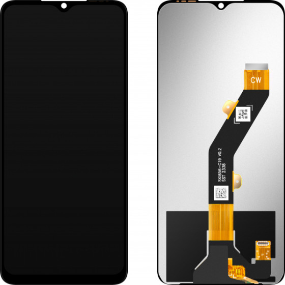 MP LCD Display Module for ZTE Blade A34 / Blade A54, w/o Frame, Aftermarket, Black
