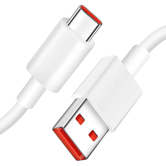 Xiaomi USB-A to USB-C Cable , 60W, 6A, 1m, White - (450100001S4S)