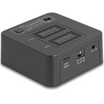 DeLock Docking Station ��� 2x M.2 Nvme SSD, clone/Erase function, 20Gbps, ����� - (64300)
