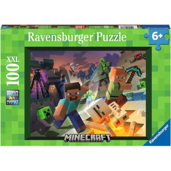 Ravensburger Puzzle: Monster Minecraft Xxl (100pcs) (13333)
