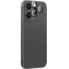 AmazingThing Ar Aluminum 3 Lens Glass With Camera Lens Frame For Iphone 16 Pro / 16 Pro Max - Black - (IP16CAM3BKGLA)