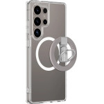 AmazingThing Minimal Mag Case With Magnetic Ring And Magnetic Ring For Samsung Galaxy S25 Ultra - Transparent - (S25UMRCL)