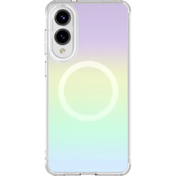 AmazingThing Minimal Mag Case With Magnetic Ring For Samsung Galaxy S25 Edge - Iridescent - (S25EMMINRB)