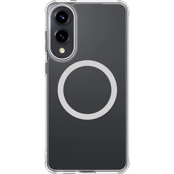 AmazingThing Minimal Mag Case With Magnetic Ring For Samsung Galaxy S25 Edge - Transparent - (S25EMMINCL)