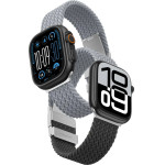 AmazingThing Set Of 2 Blend Band For Apple Watch 45/46/49mm - Grey-Black/Grey - (TW49GB)