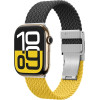 AmazingThing Set Of 2 Blend Band For Apple Watch 45/46/49mm - Yellow-Black/Black - (TW49BY)