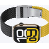 AmazingThing Set Of 2 Blend Band For Apple Watch 45/46/49mm - Yellow-Black/Black - (TW49BY)