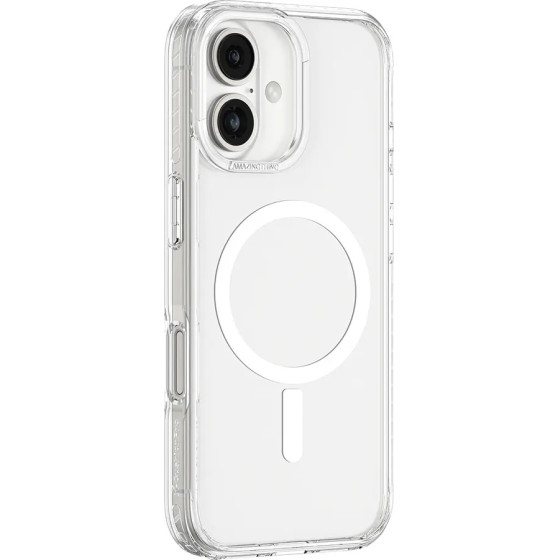 AmazingThing Titan Pro Mag Case With Magnetic Ring For Iphone 16 Plus - Transparent - (IP166.7TMCL)