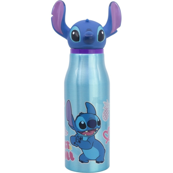 Disney Stitch - Aluminum Bottle With 3D Cap 690 Ml - (75052)