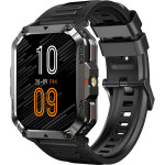 BlackView MULTI-Function Smartwatch With Flashlight Compass Bt Call & Health Management Black - (W70PRO-B)
