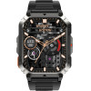 BlackView MULTI-Function Smartwatch With Flashlight Compass Bt Call & Health Management Black - (W70PRO-B)