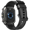 BlackView MULTI-Function Smartwatch With Flashlight Compass Bt Call & Health Management Black - (W70PRO-B)