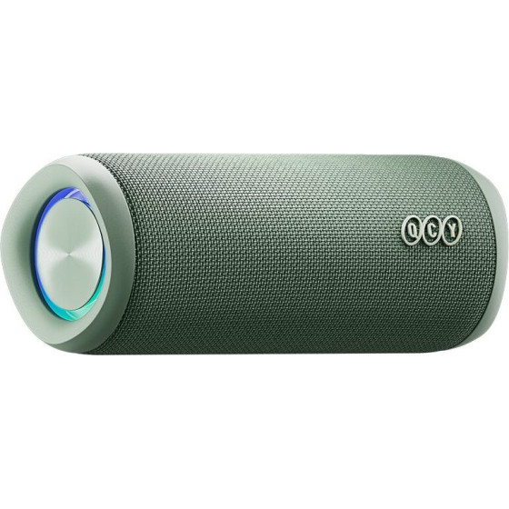 QCY SP7 Green - Portable Bluetooth Speaker w Stereo Sound 40W, Mic For Calls, Rgb Light Show - (QCY-SP7 Green)