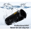 QCY SP7 Green - Portable Bluetooth Speaker w Stereo Sound 40W, Mic For Calls, Rgb Light Show - (QCY-SP7 Green)
