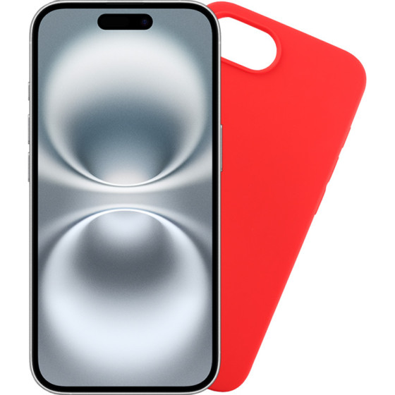 Volte-Tel ���� Iphone 16E 6.1'' Silicon Tpu Camera Guard RED