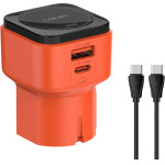 Ldnio ��������� ������ Q2420 �� �������, USB/USB-C, 45W, Universal �����, ���������