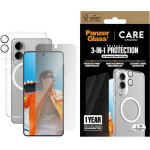 PanzerGlass Care By Flagship 3in1 Case + Privacy Glass + Lens For Samsung Galaxy S25 Edge - Transparent - (PAN001163-0)