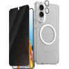 PanzerGlass Care By Flagship 3in1 Case + Privacy Glass + Lens For Samsung Galaxy S25 Edge - Transparent - (PAN001163-0)