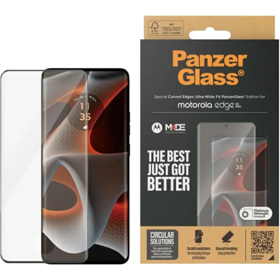 PanzerGlass Ultra-Wide Fit Tempered Glass For Motorola Edge 50 Pro / 50 Ultra - (PAN001139-0)