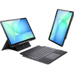 Dux Ducis Case Dk Foldable With Wireless Keyboard For Samsung Tab S10 Fe Plus black