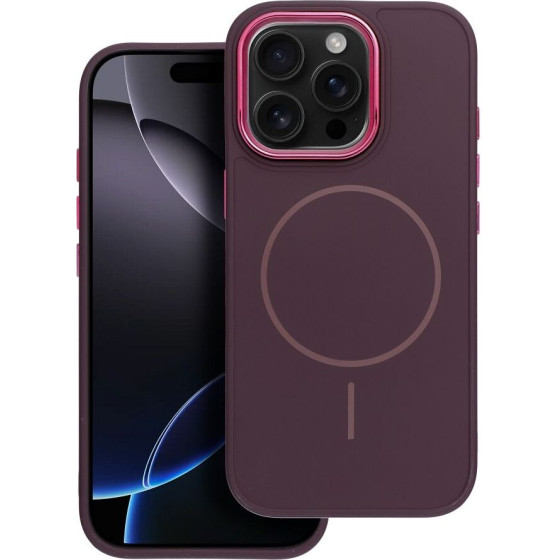 Frame Mag Cover Case Compatible With Magsafe For Iphone 12 Purple OEM